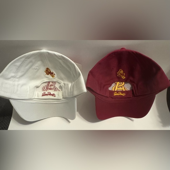 Arizona State University, Sun Devils maroon and white baseball caps. (2) - Picture 2 of 2
